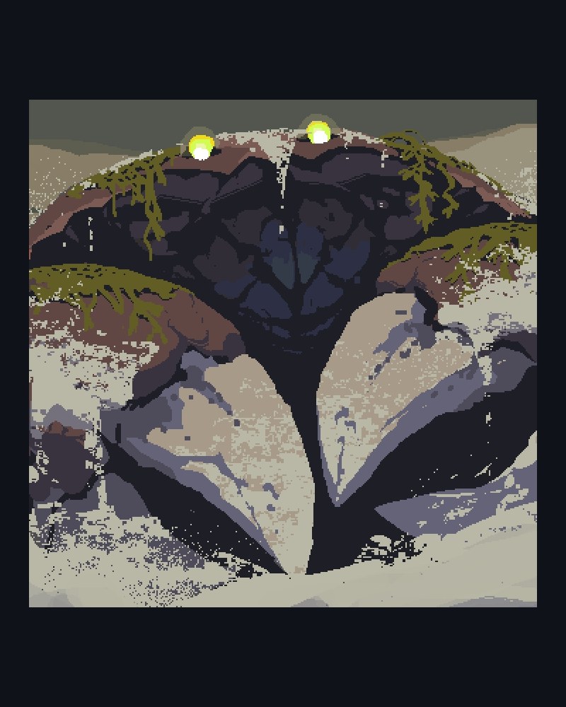Un cangrejo de arena (Sand Crab).