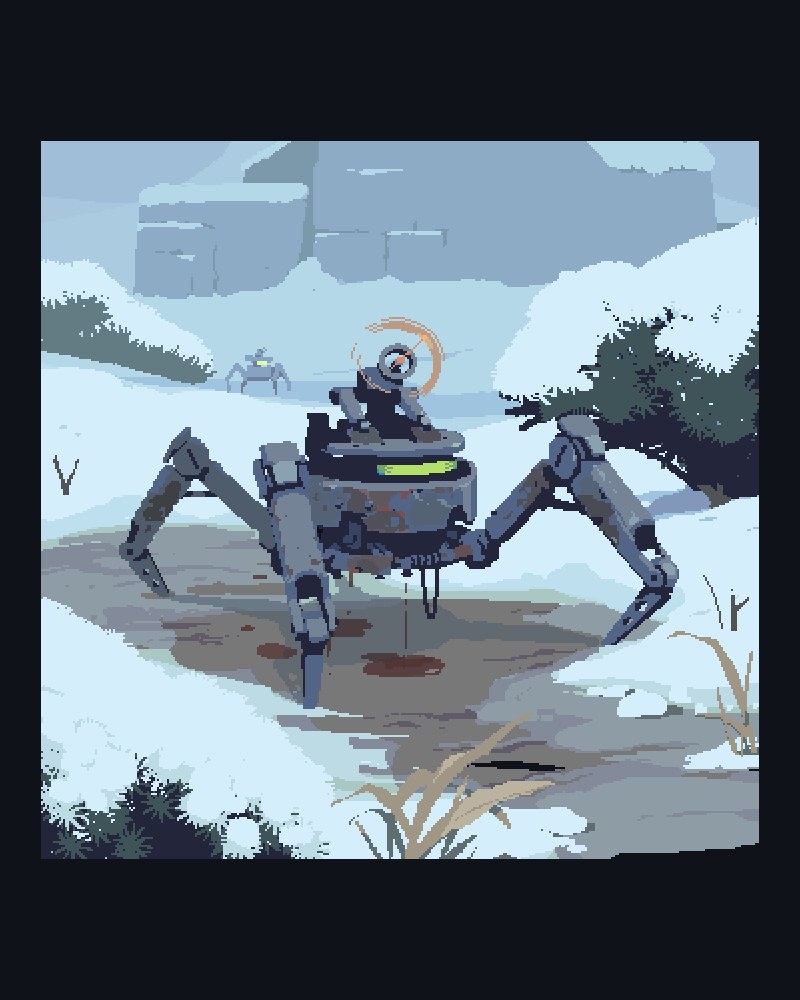 Una araña mecánica (Mechanical Spider).