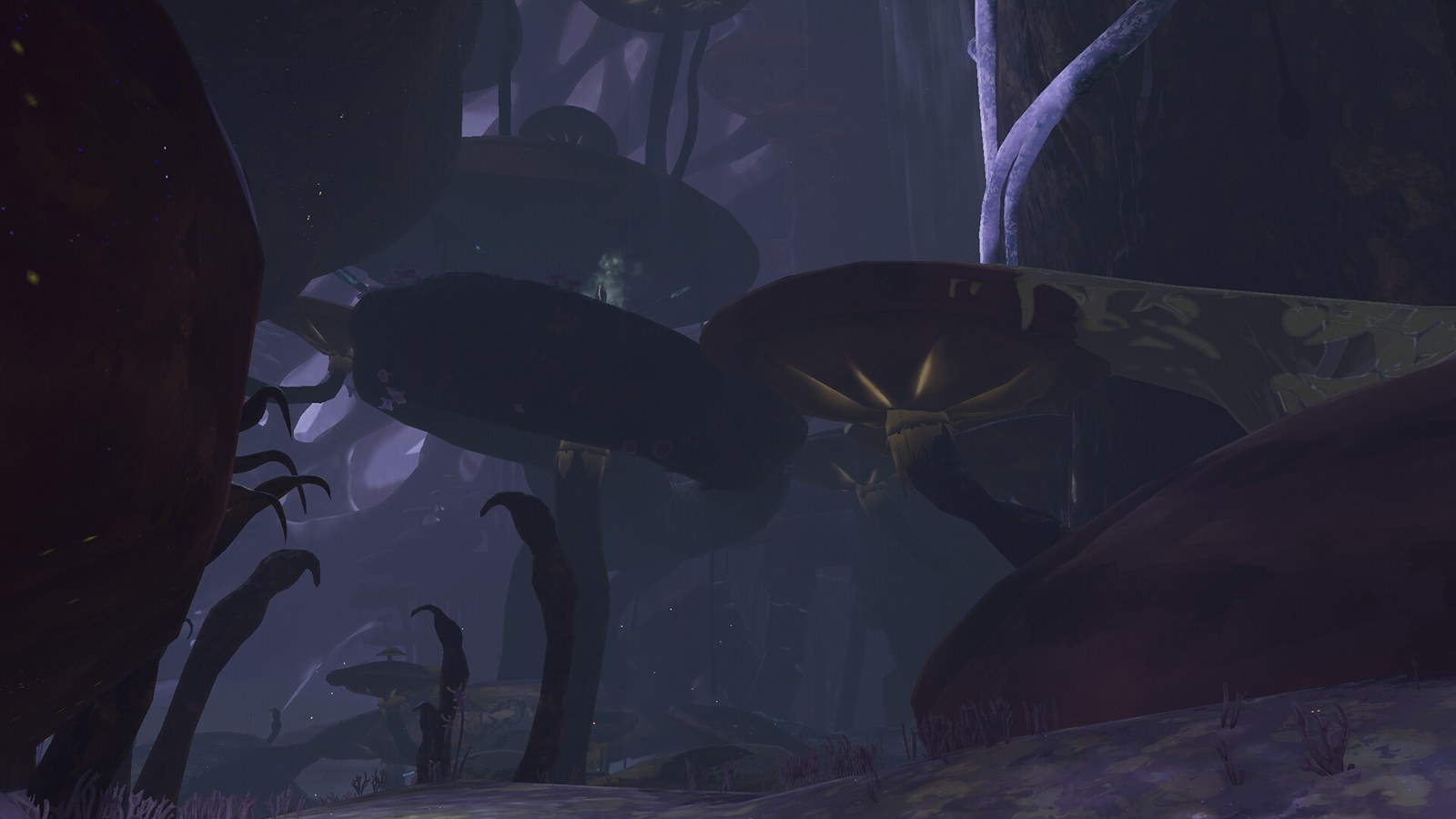 Una caverna de setas gigantes. Hallowed Concepts.