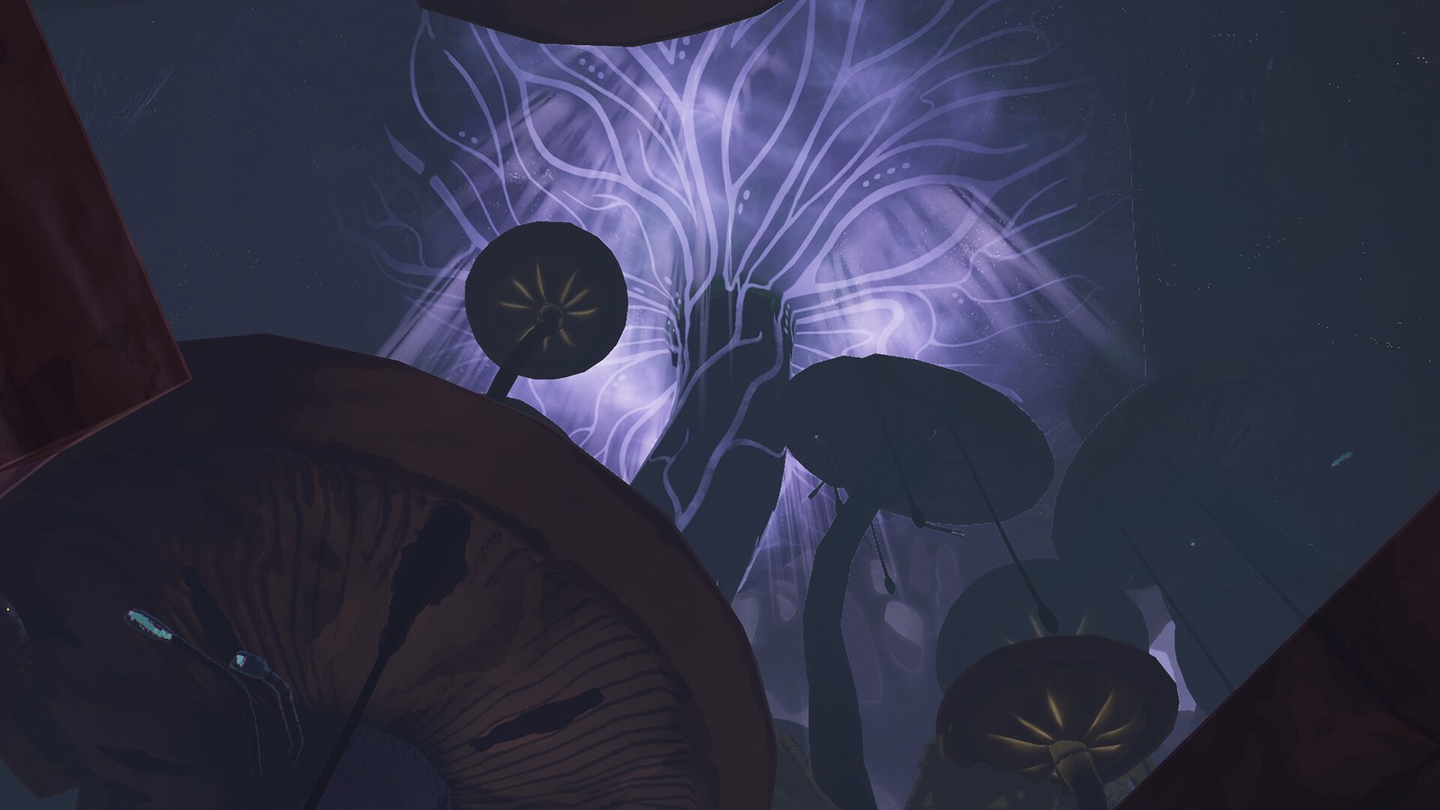 Setas y filamentos luminosos. Hallowed Concepts.