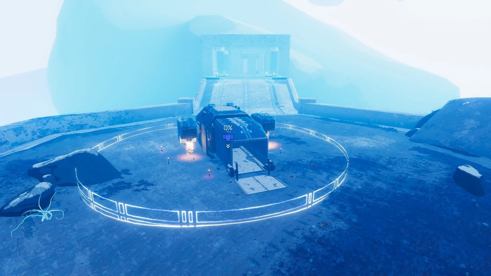 La nave de rescate en Commencement.