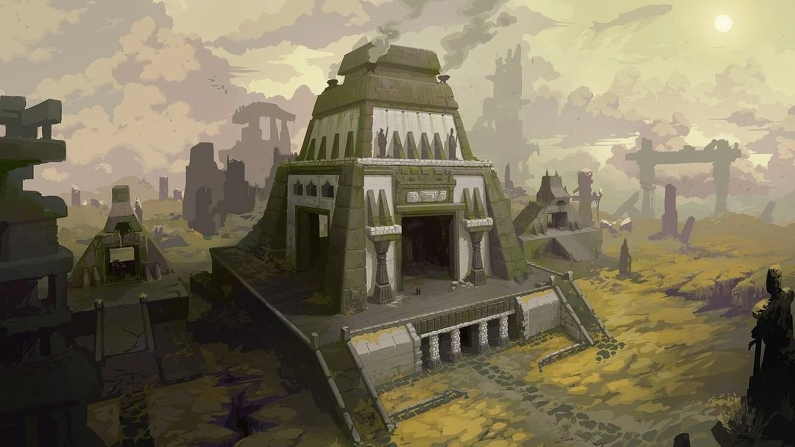 Arte conceptual de la Morada Destrozada.